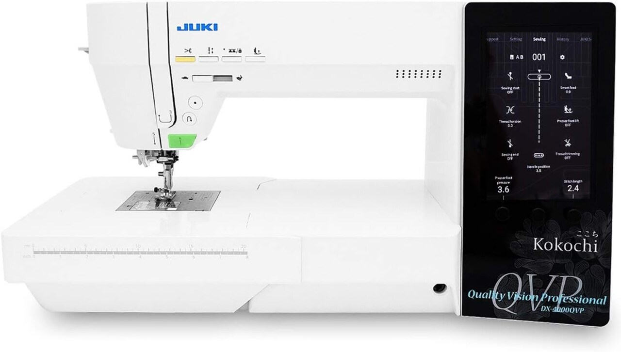 Juki DX-4000QVP Kokochi 12" Arm Professional Quality Quilting and Sewing Machine